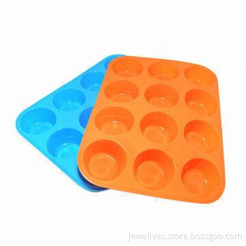 12-cavity silicone round candy molds